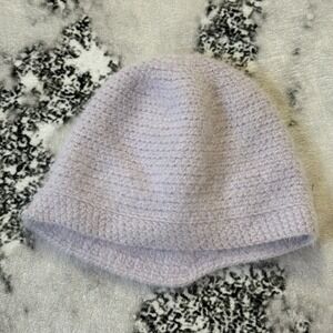 Club Monaco‎ Hat Womens One Size Light Purple Soft Rounded Crown Brim Crochet